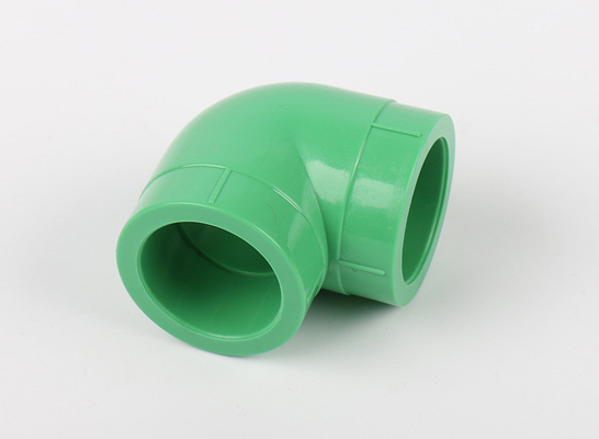 90 ° Right Angle Equal Diameter Elbow PPR Pipe Fittings Engineering