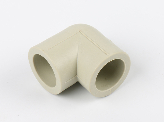 90 ° Right Angle Equal Diameter Elbow PPR Pipe Fittings Engineering