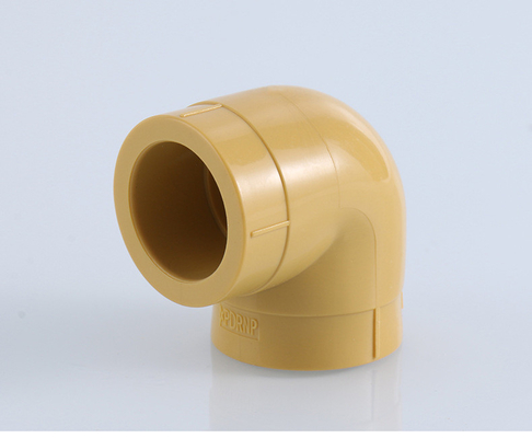90 ° Right Angle Equal Diameter Elbow PPR Pipe Fittings Engineering